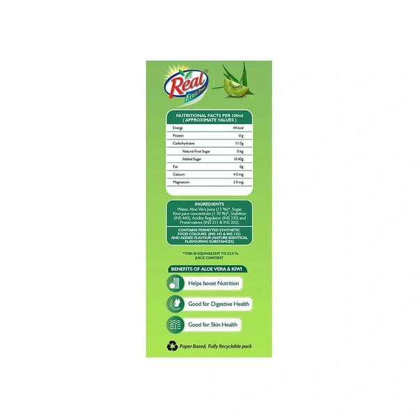 Real Aloe Vera Kiwi Juice - 1 ltr - 1 ltr