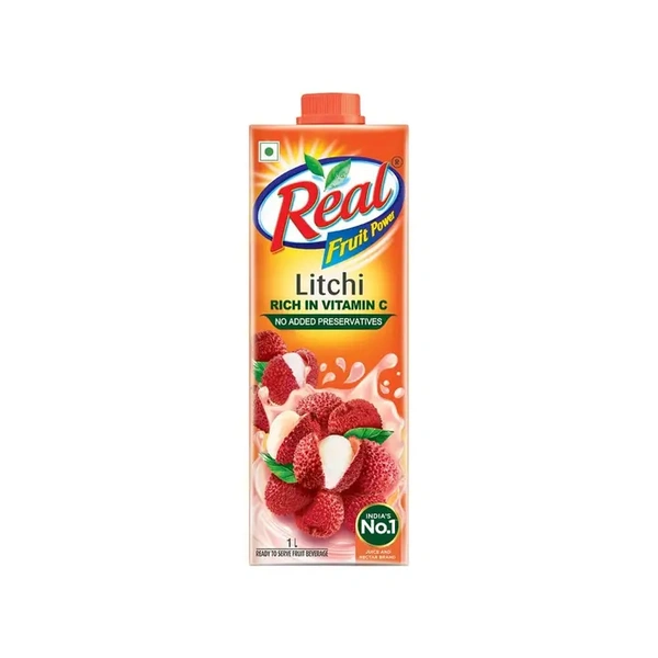Real Fruit Power Litchi Juice Pack Of 3 - (3*1 ltr) - 3 ltr - 3 ltr