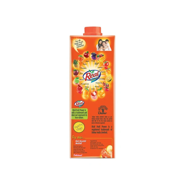 Real Fruit Power Mosambi Juice Pack Of 3 - (3*1 ltr) - 3 ltr - 3 ltr