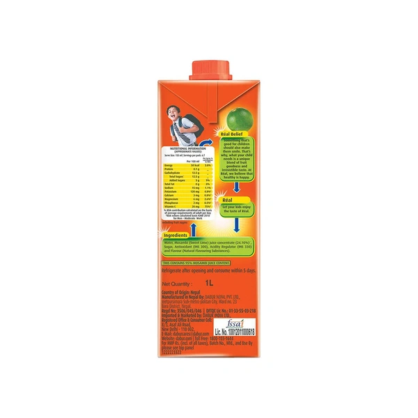 Real Fruit Power Mosambi Juice Pack Of 3 - (3*1 ltr) - 3 ltr - 3 ltr