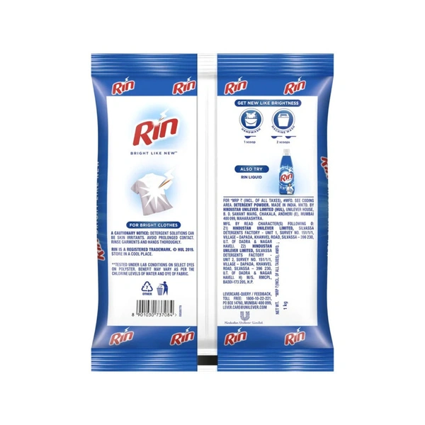 Rin - Detergent Powder - 1 kg - 1 kg