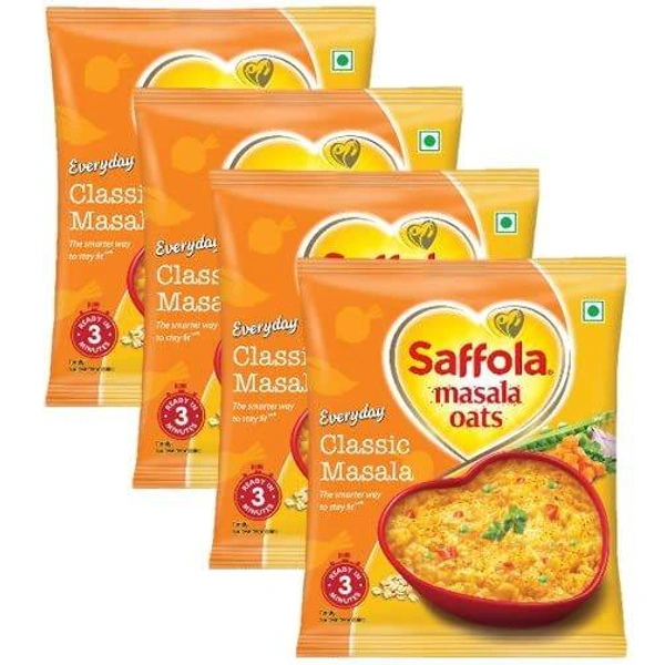 Saffola Classic Masala Oats With Bajra & Jowar - Pack Of 4 (4*38) gm - 152 gm