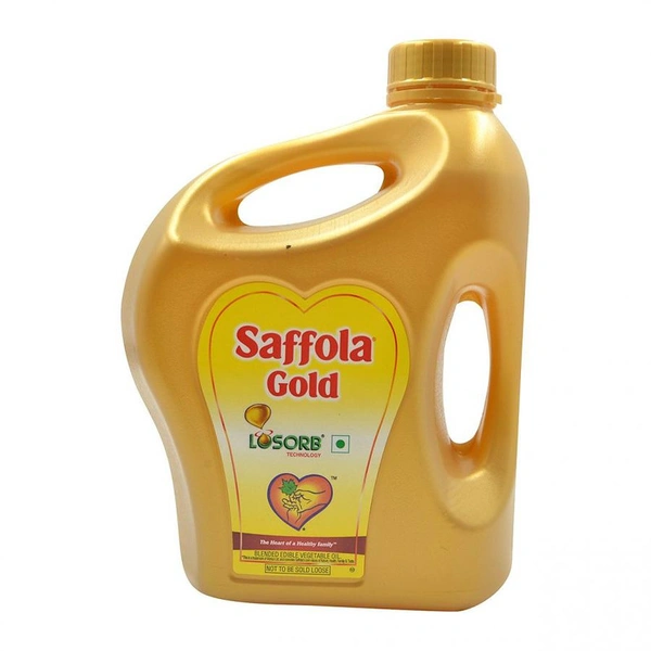 Saffola Gold Power of 3 Refined Blended Cooking Oil - 2 ltr