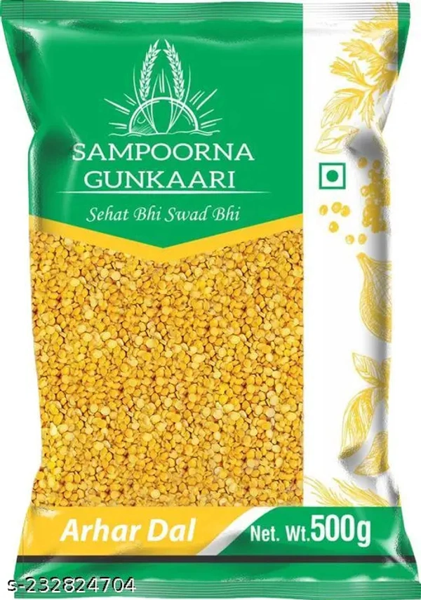 Sampoorna Gunkaari Arhar Dal - 500 gm - 500 gm