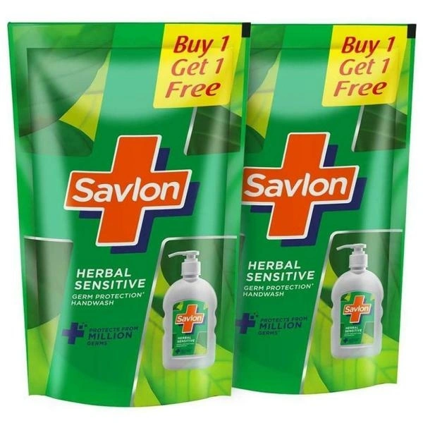 SAVLON HERBAL SENSTIVE HANDWASH REFILL (BUY 1 GET 1 FREE) - 2X675 ML