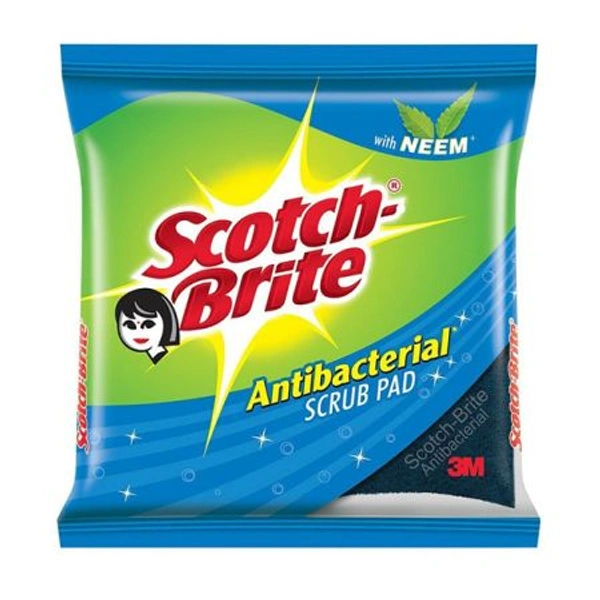 Scotch Brite 3 Pcs Antibacterial Scrub Pad (2.75" x 4") - 1 Unit - 1 Unit