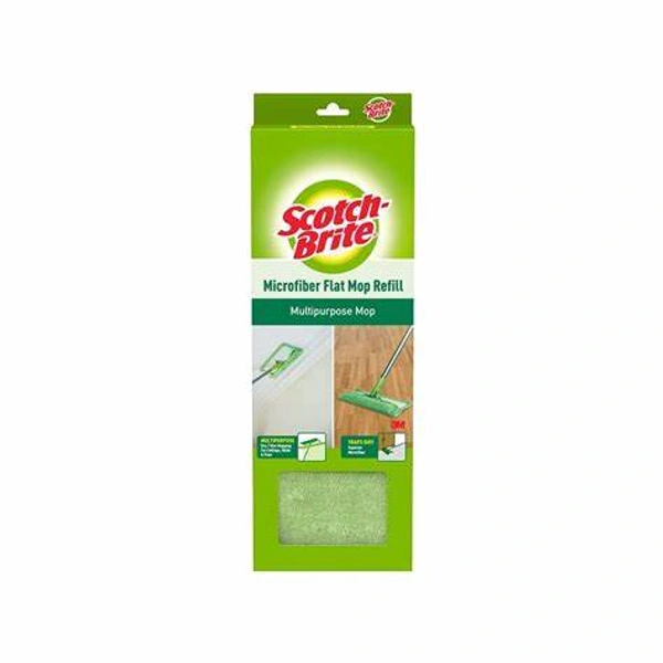 Scotch Brite Microfiber Flat Mop Refill - 1 Unit - 1 Unit