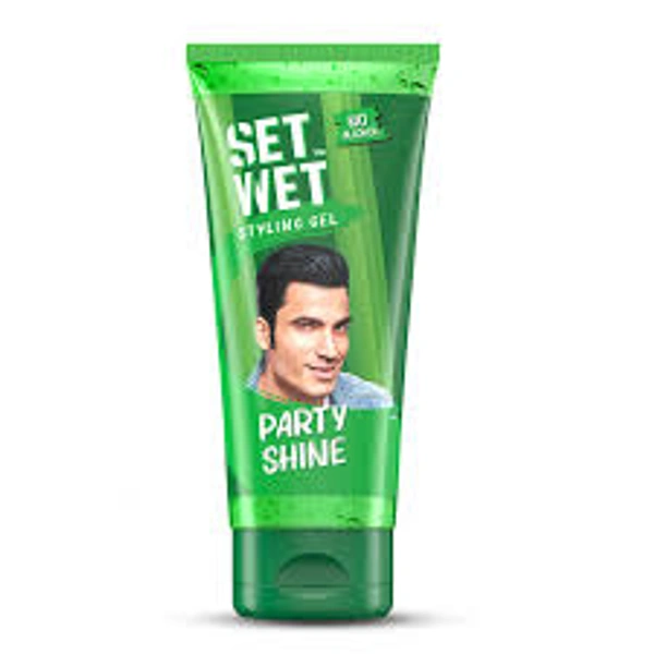 Set Wet Styling Gel No Alcohol Party Shine - 100 gm - 100 gm