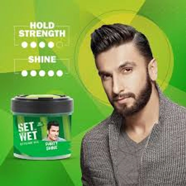 Set Wet Styling Gel No Alcohol Party Shine - 100 gm - 100 gm