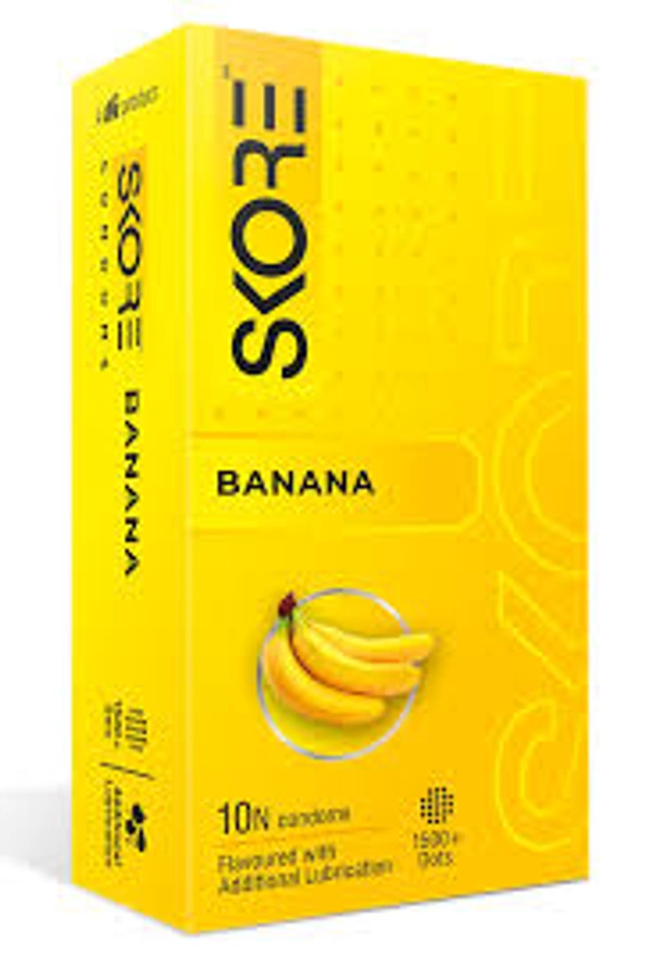 Skore Banana 10 Condom - 10 Units