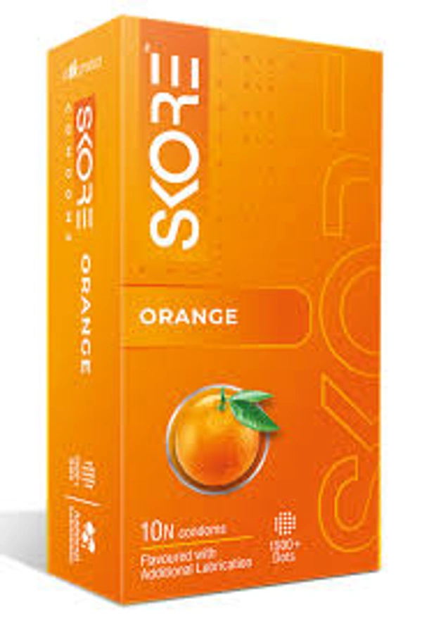 Skore Orange 10 Condoms - 10 Units