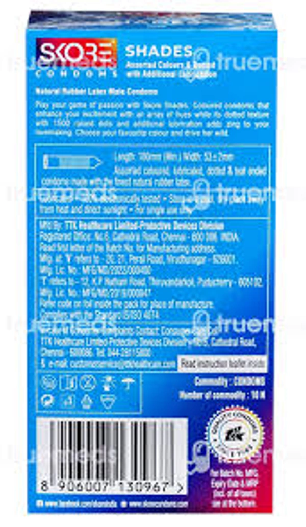 Skore Shades 10 Condoms - 10 Units