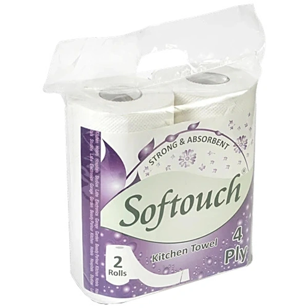 Softouch Kitchen Towel Strong & Absorbent 2 rools - 2 Rolls