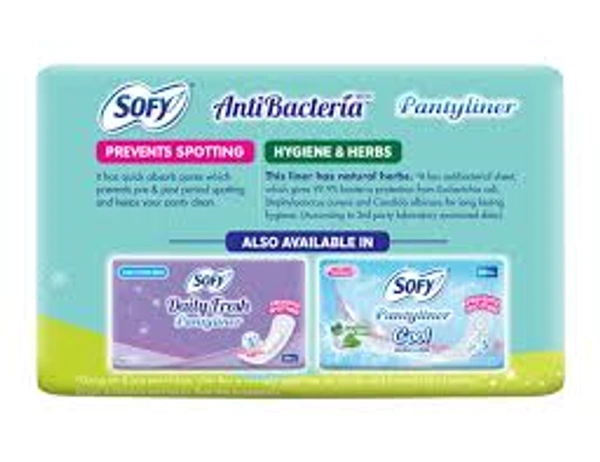 Sofy Anti Bacteria Pantyliner - 18 Pads - 18 Pads