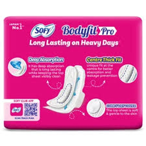 Sofy Dodyfit Pro Long Lastin On Heavy Days Hygienic XL 290 mm-6 Pads - 6 Pads