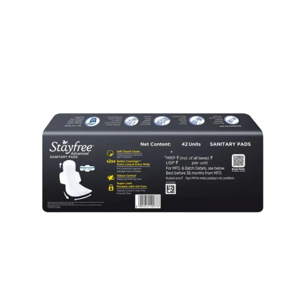 Stayfree Advance All Night Ultra Soft Sanitary Pads (XXL, 42 Pieces) - 42 Pieces