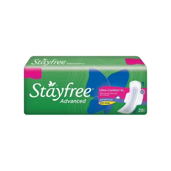 Stayfree Advanced Ultra comfort Sanitary Pads (XL/XXL Wings) - (28 Pieces) - 28 Pieces