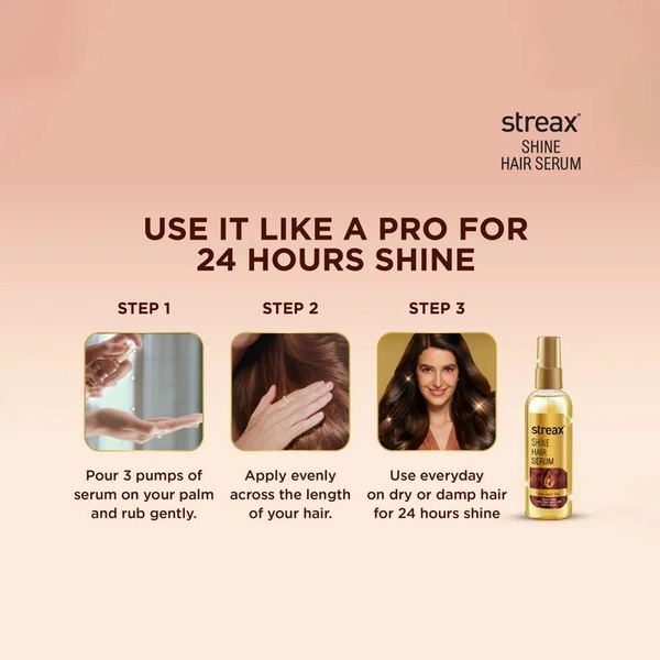 Streax Hair Serum Vitalised with Walnut Oil - 100 ml