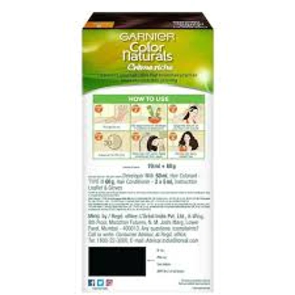 Streax Insta Shampoo Hair Colour 1 Natural Black-1 Pack - 1 Pack
