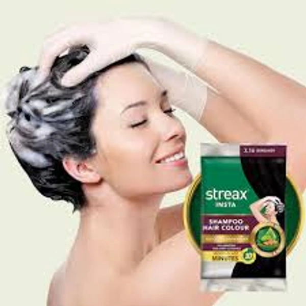 Streax Insta Shampoo Hair Colour 3.16 Burgundy-1 Pack - 1 Pack