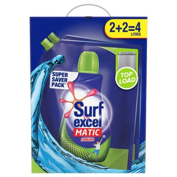 Surf Excel Matic Top Load Liquid Detergent - 4 ltr - 4 ltr