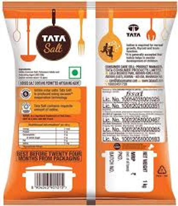 Tata Salt (Vacuum Evaporated Iodized Salt) - 1 kg