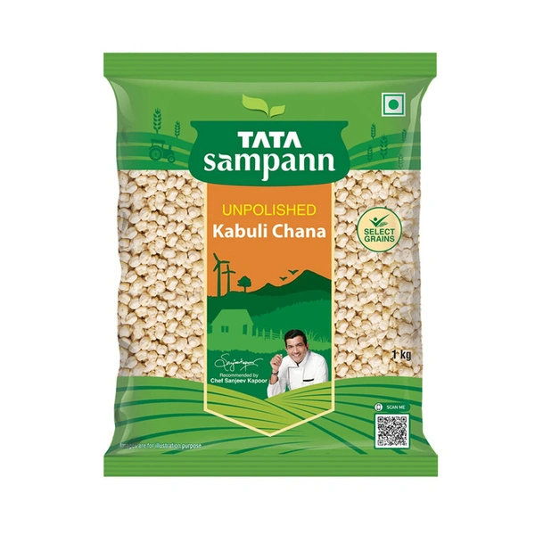 Tata Sampann Organic Kabuli Chana Unpolished - 500 gm