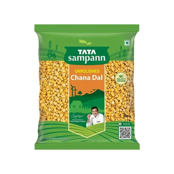 Tata Sampann Unpolished Chana Dal - 500 gm - 500 gm