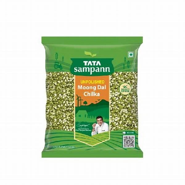Tata sampann Unpolished Green Moong Dal (Chilka) - 500 gm