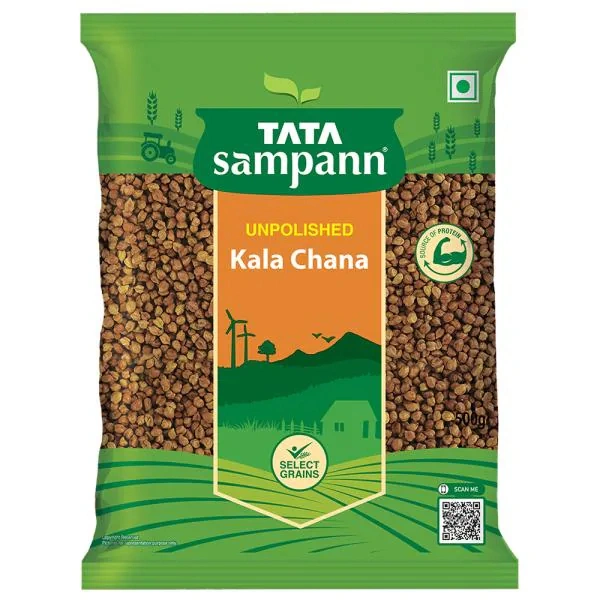 Tata Sampann Unpolished Kala Chana - 500 gm - 500 gm
