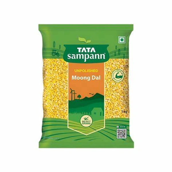 Tata Sampann Unpolished Moong Dal (Dhuli) - 1 kg