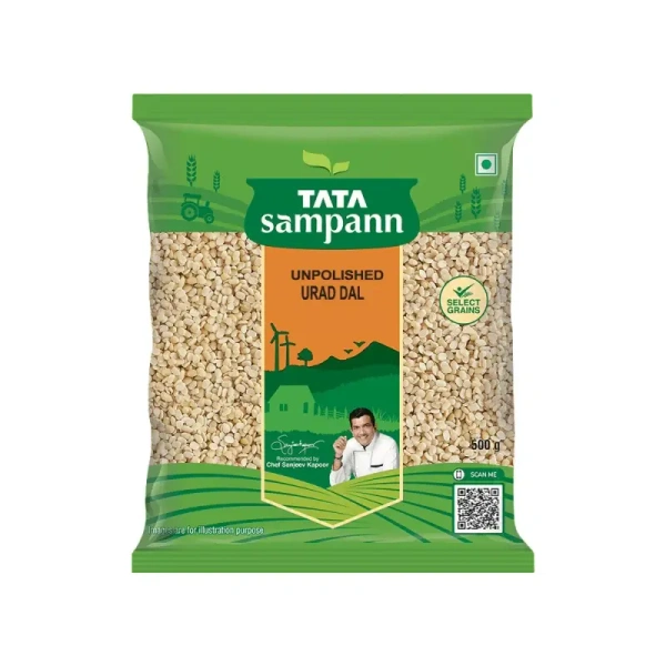 Tata Sampann Unpolished Split Urad Dal (Dhuli) - 500 gm