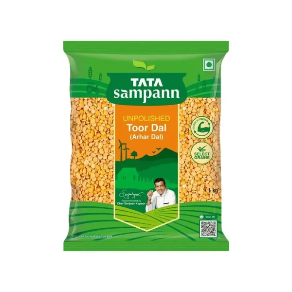 Tata Sampann Unpolished Toor Dal/Toor Dal - 1 kg