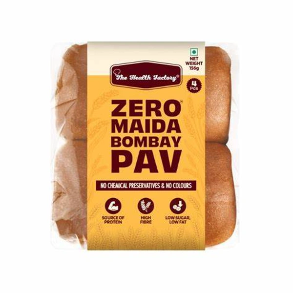 The Health Factory Zero Maida Bombay Pav (4 Pieces) - 156 gm