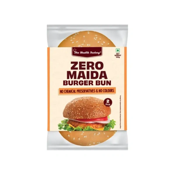 The Health Factory Zero Maida Burger Bun (2 Pieces) - 120 gm