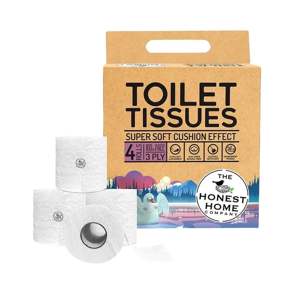 The Honest Home Toilet tissues Super Soft Cushion Effect 4 Rolls - 4 Rolls