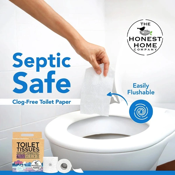 The Honest Home Toilet tissues Super Soft Cushion Effect 4 Rolls - 4 Rolls