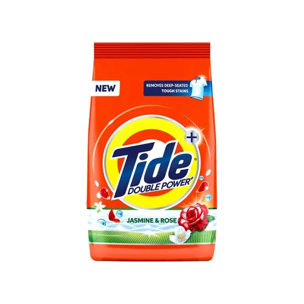 Tide Double Power Detergent Powder (Jasmine & Rose) - 1 kg - 1 kg