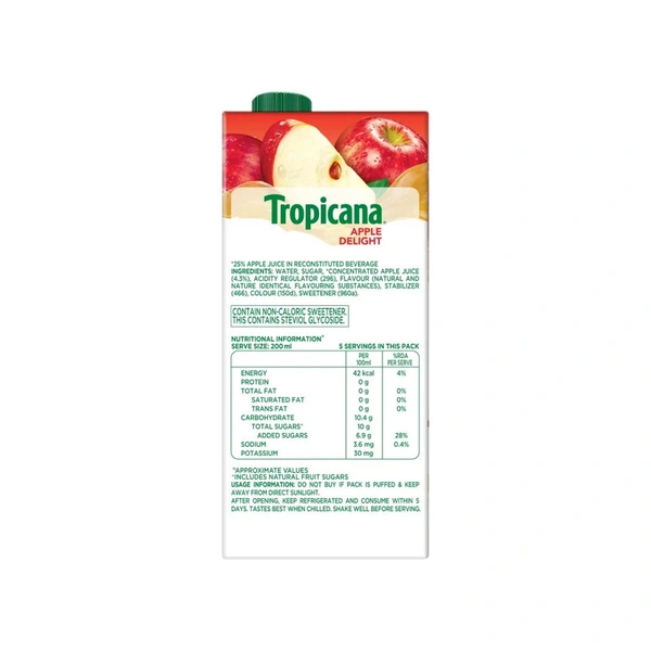 Tropicana Apple Delight Juice - 1 ltr - 1 ltr
