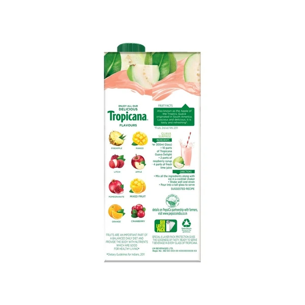 Tropicana Guava Delight Juice - 1 ltr - 1 ltr
