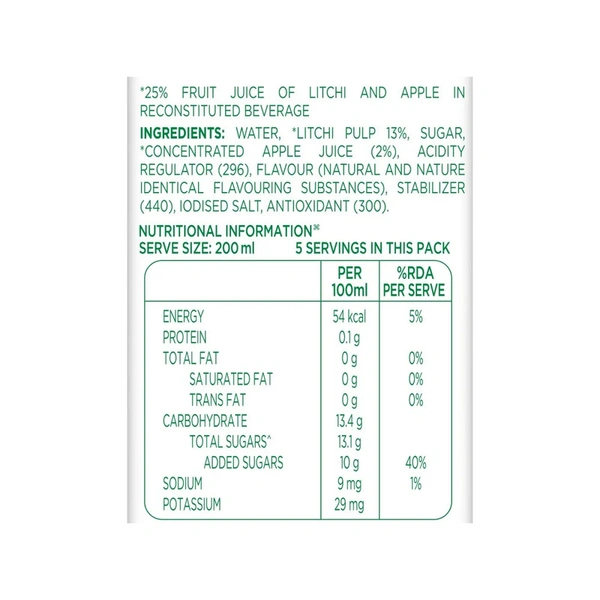 Tropicana Litchi Delight Juice - 1 ltr - 1 ltr