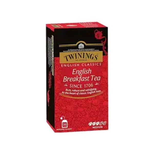 Twinings English Breakfast Tea Bags - 25 Units - 25 Units