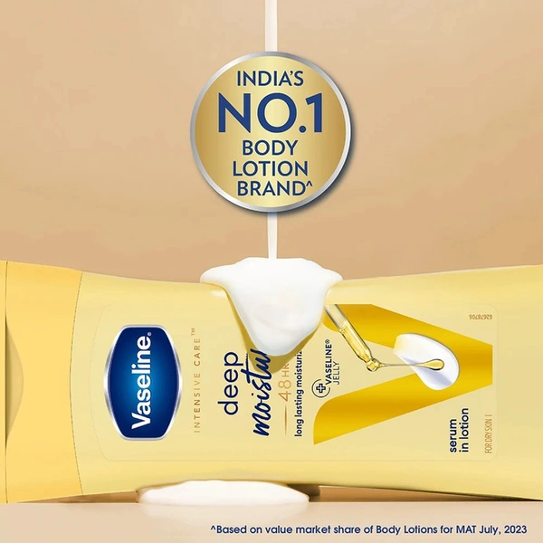 Vaseline Intensive Care Deep Moisture Body lotion (Long Moisturization For Healthy, Glowing Skin) - 200 ml