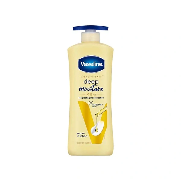 Vaseline Intensive Care Deep Moisture Body lotion (Long Moisturization For Healthy, Glowing Skin) - 600 ml