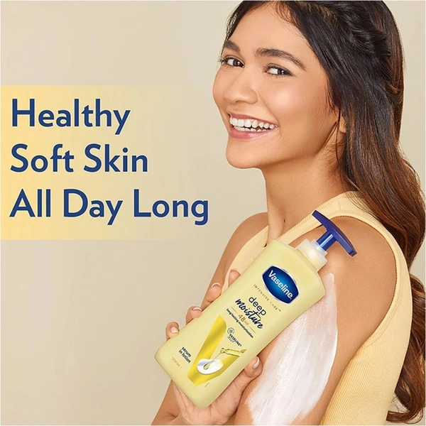 Vaseline Intensive Care Deep Moisture Body lotion (Long Moisturization For Healthy, Glowing Skin) - 600 ml