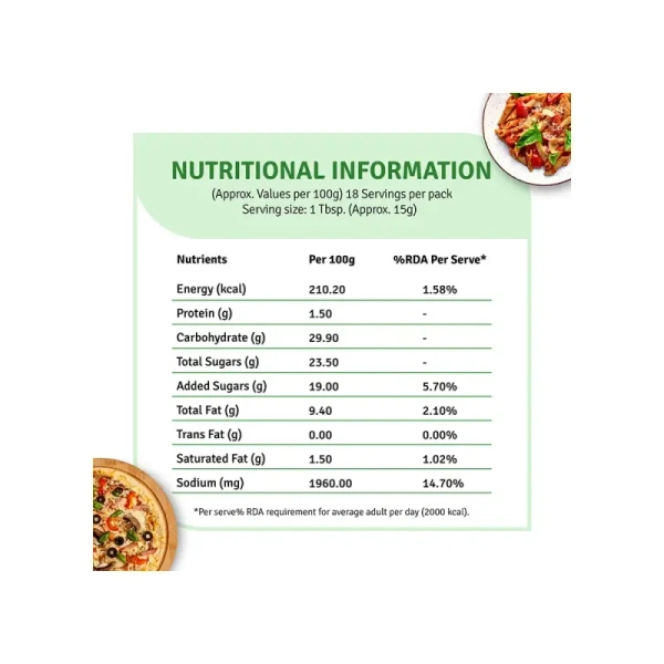 Veeba Pasta & Pizza Sauce Herby Tomato 280 gm - 280 gm