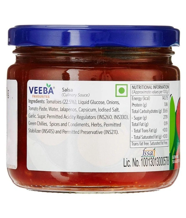 Veeba Salsa Dip Spread Relish - 360 gm - 360 gm