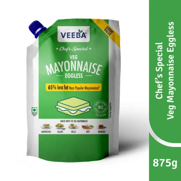 Veeba Veg Mayonnaise Eggless - 875 gm - 875 gm