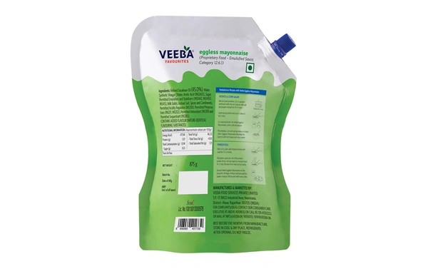 Veeba Veg Mayonnaise Eggless - 875 gm - 875 gm