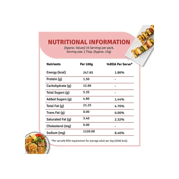 Veeba Veg Mayonnaise Tandoori - 250 gm - 250 gm